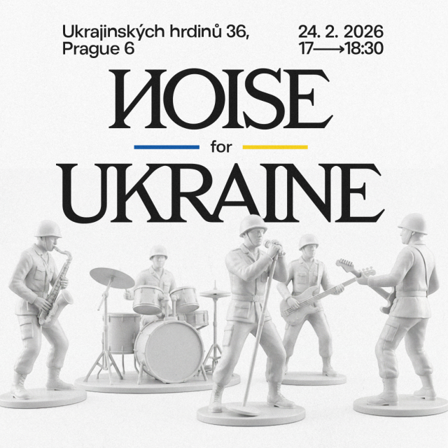 Noise for Ukraine potřetí: Koncert před ruskou ambasádou i debata v divadle Komedie